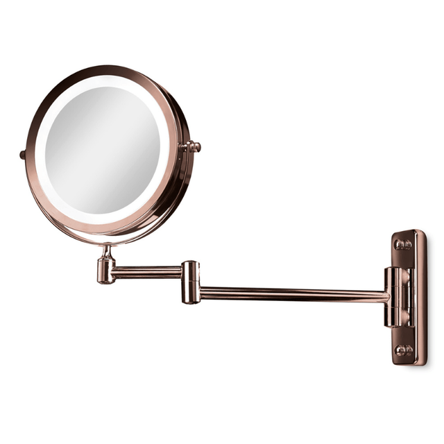 Makeup - spejl til væg - Kobber