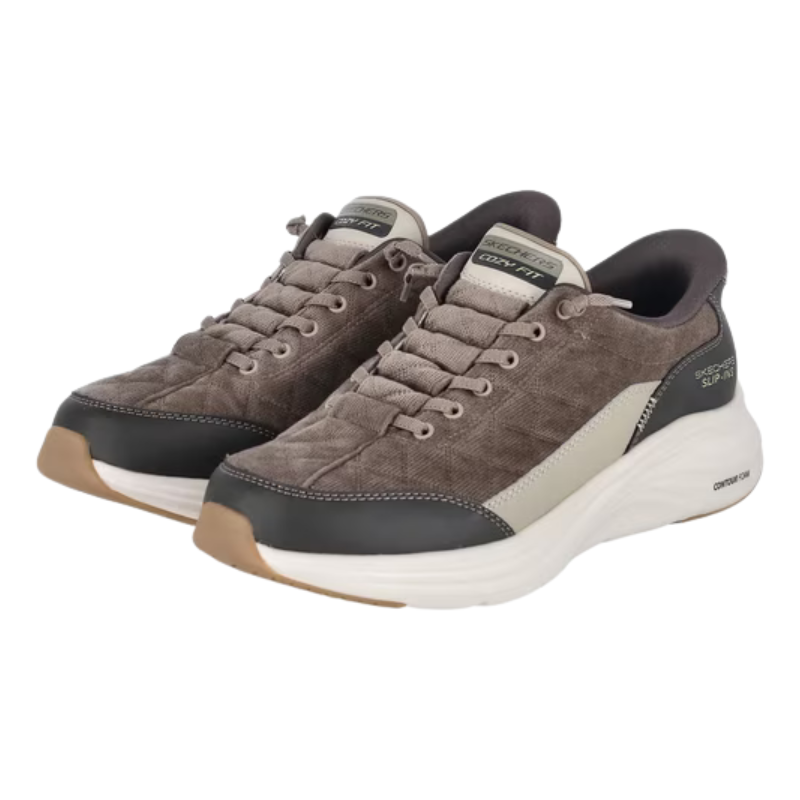 Skechers slip-in herensneaker - Olijf