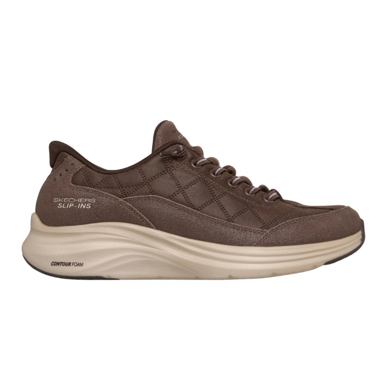 Skechers slip-in damessneaker - Bruin