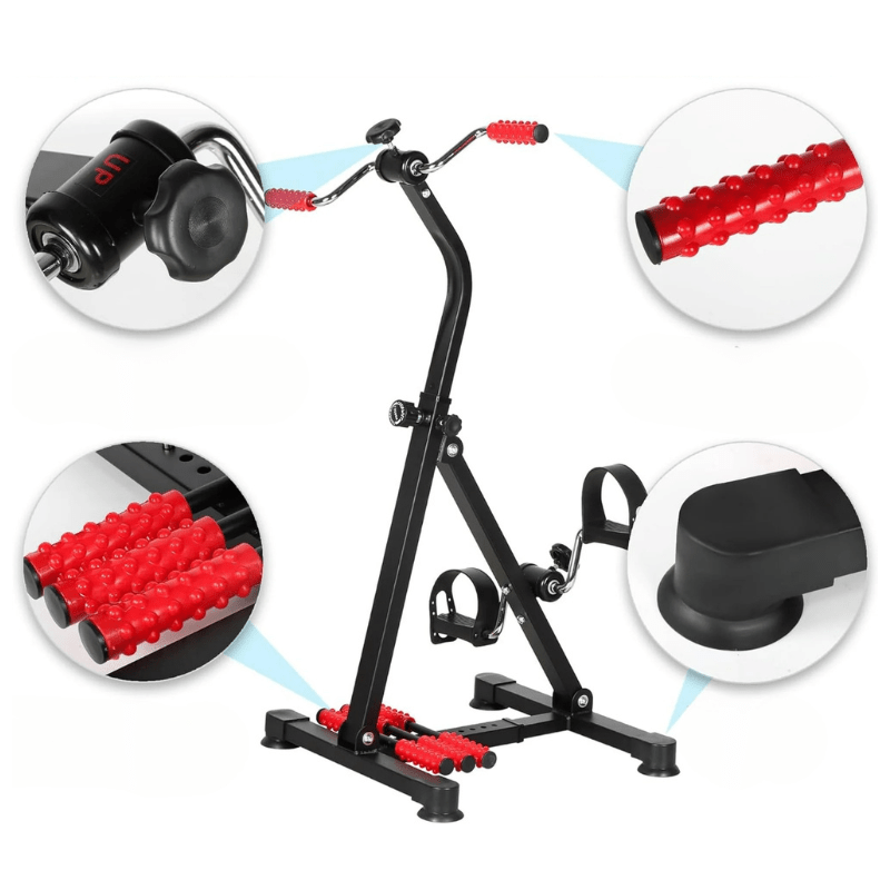 Pedaltræner til arme/ben - inkl. massagerulle