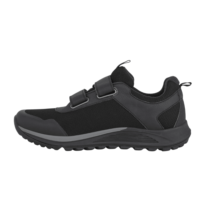 Green Comfort herresneaker med velcro - Sort