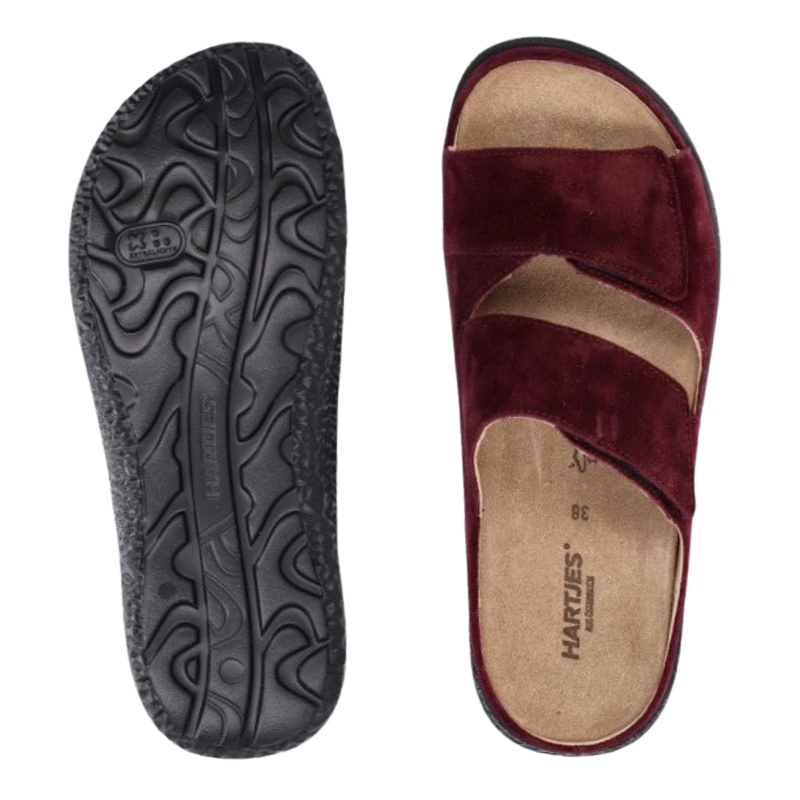 Hartjes damesslipper - Aubergine