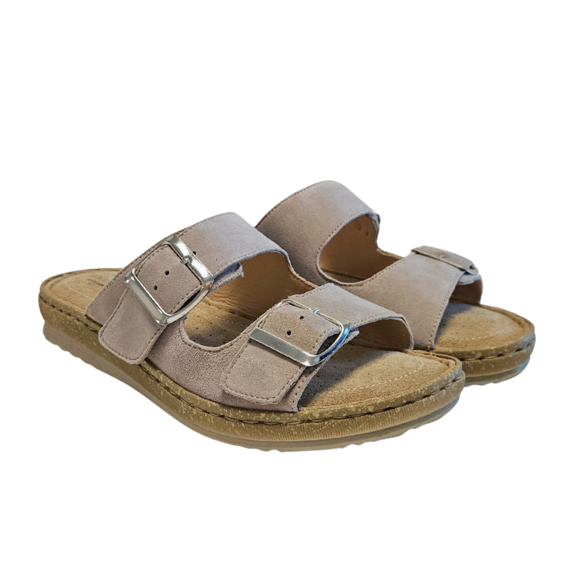 Relaxshoe Damen-Slipper – warmes Grau