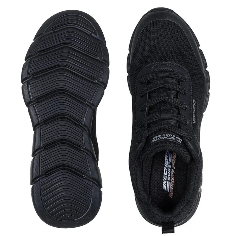 Skechers waterdichte herensneaker - Zwart