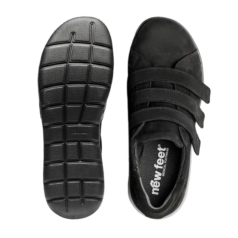 New Feet damesko i nubuck - Sort - Seniorshop