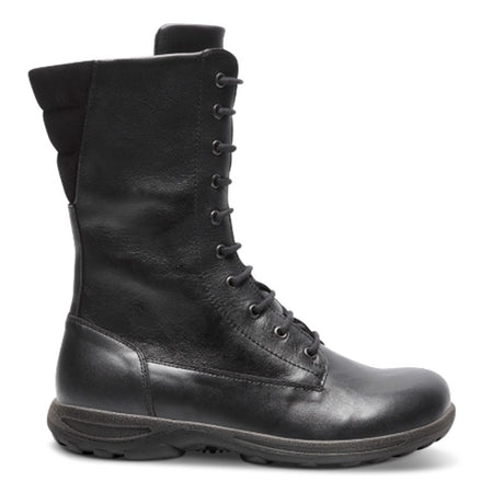 New Feet lang damestøvle - Sort - Seniorshop