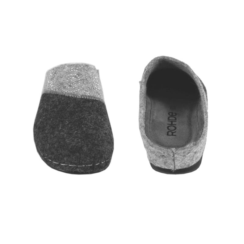 Rohde dameslipper - Grå - Seniorshop