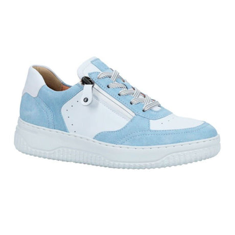 Hartjes damesneaker - Lyseblå/hvid - Seniorshop