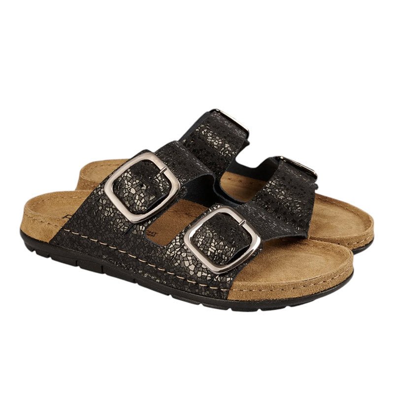 Rohde dameslipper - Sort - Seniorshop