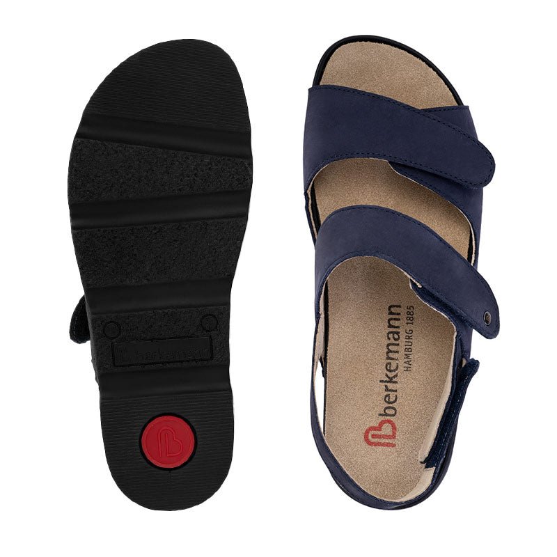 Berkemann damesandal - Mørkeblå - Seniorshop
