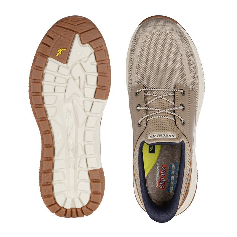 Skechers slip - in herresko - Beige - Seniorshop