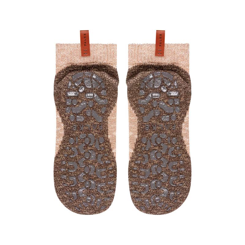 Homepads skridsikre herrestrømper - Lys brun - Seniorshop