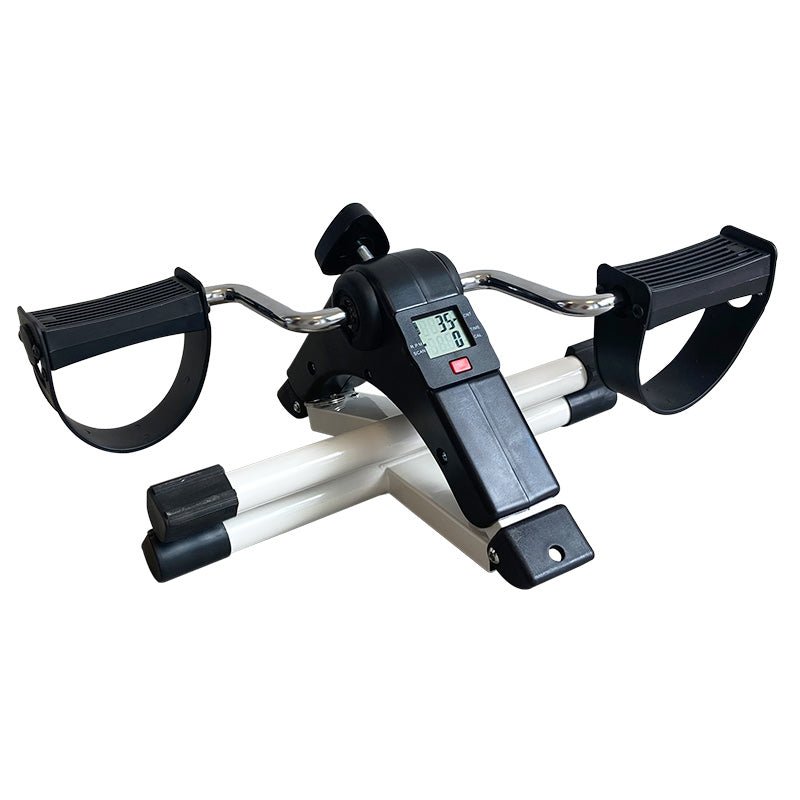 Foldbar digital pedaltræner - Hvid - Seniorshop