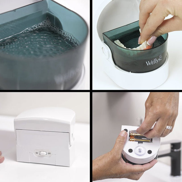 Ultralydsrenser til tandprotese og smykker - Seniorshop