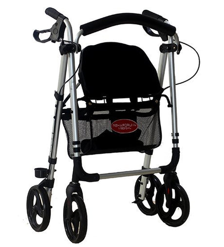 Letvægts rollator - Sølv - Seniorshop