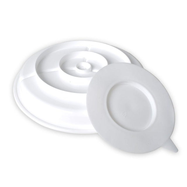 Ruminddelt tallerken med sugekop - Seniorshop