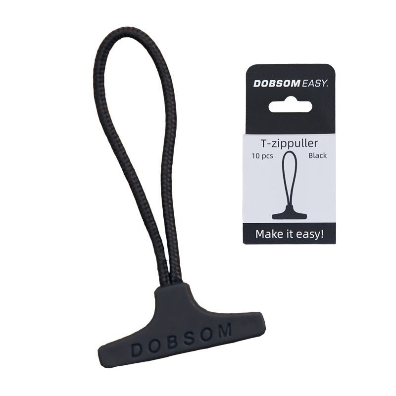T - zip hjælp til lynlås, Sort - 10 stk. - Seniorshop