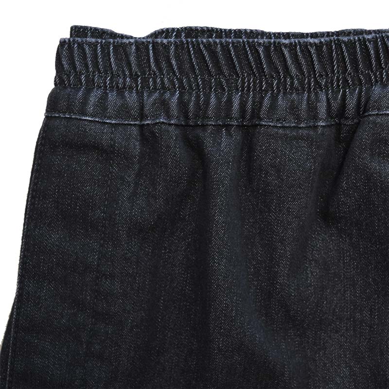 Jeans med elastik i taljen - Koksgrå/sort - Seniorshop
