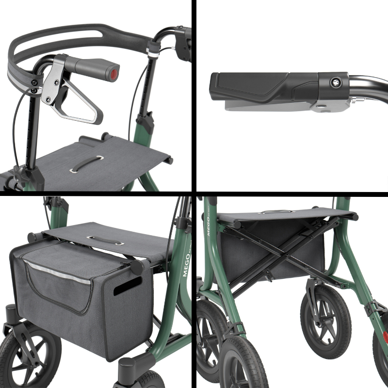 MEGO 2G Rollator - Grün