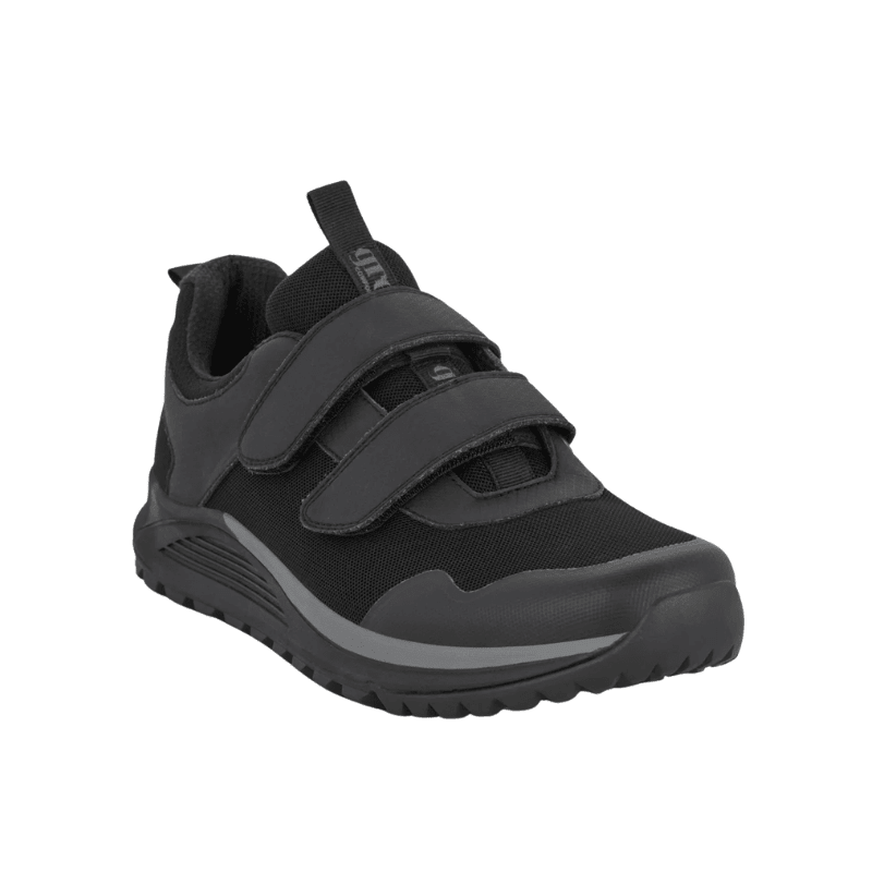 Green Comfort herresneaker med velcro - Sort