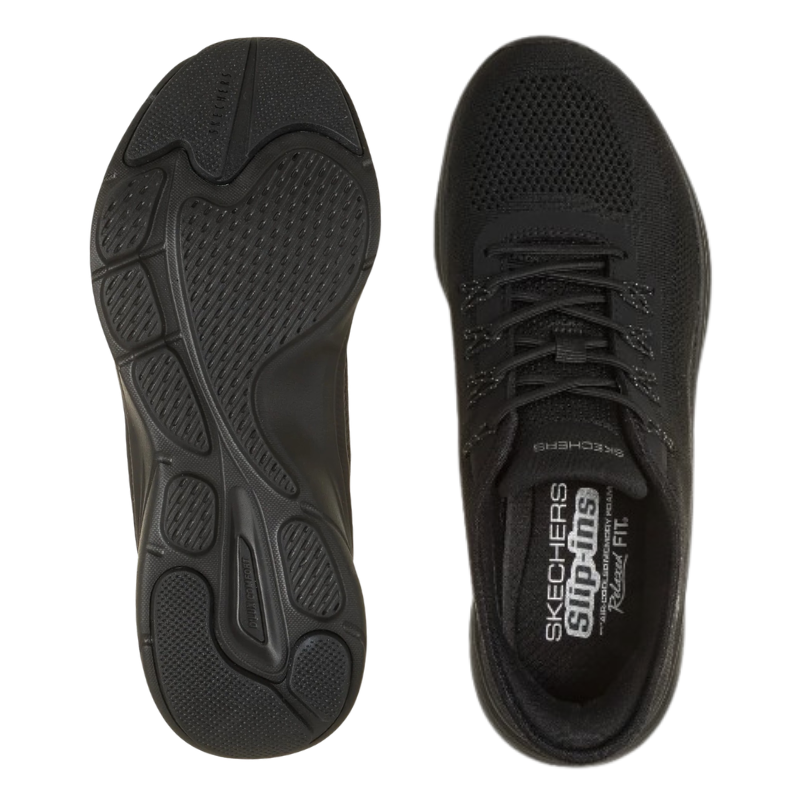 Skechers slip-in damessneaker - Zwart