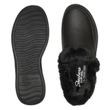 Skechers slip-in damespantoffels - Zwart