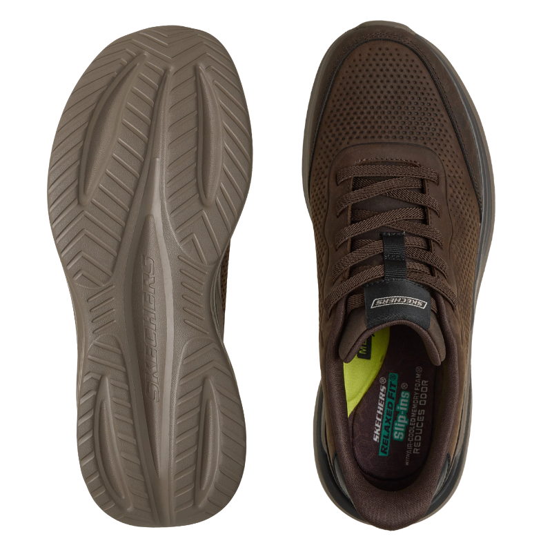 Skechers slip-in herensneaker - Bruin