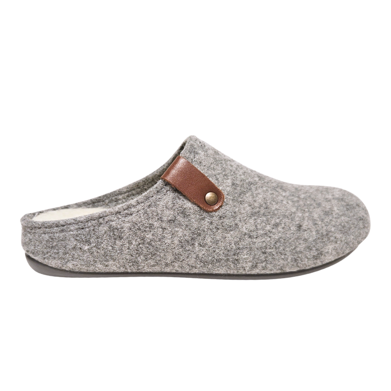 Bella Moda Damenhausschuhe - Grau