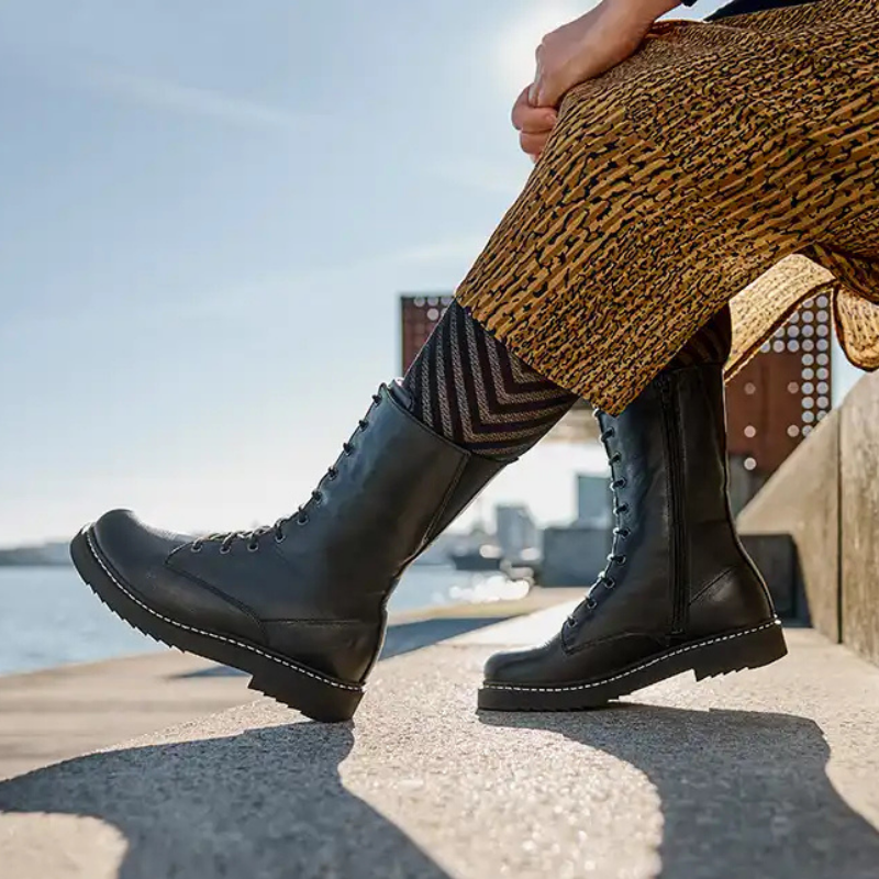 New Feet lange dameslaars - Zwart