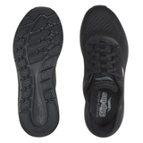 Skechers brede slip-in damessneaker - Zwart