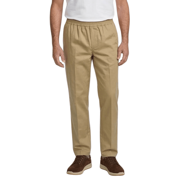 Lette bukser med elastikkant - Beige