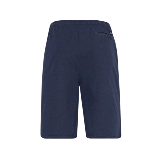 Knælange shorts med elastik - Marineblå