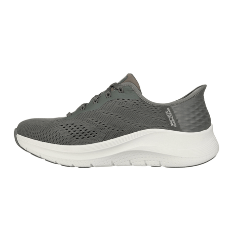 Skechers vandtæt slip - in damesneaker - Oliven