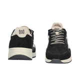 Velour nubuck schoenen 'Jenna' in zwart