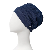 Yoga-turban - Donkerblauw denim