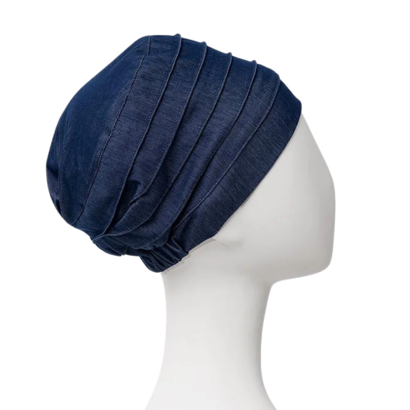 Yoga-turban - Donkerblauw denim