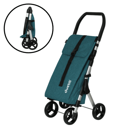 Muuvi Up Texture indkøbsvogn - Turkis