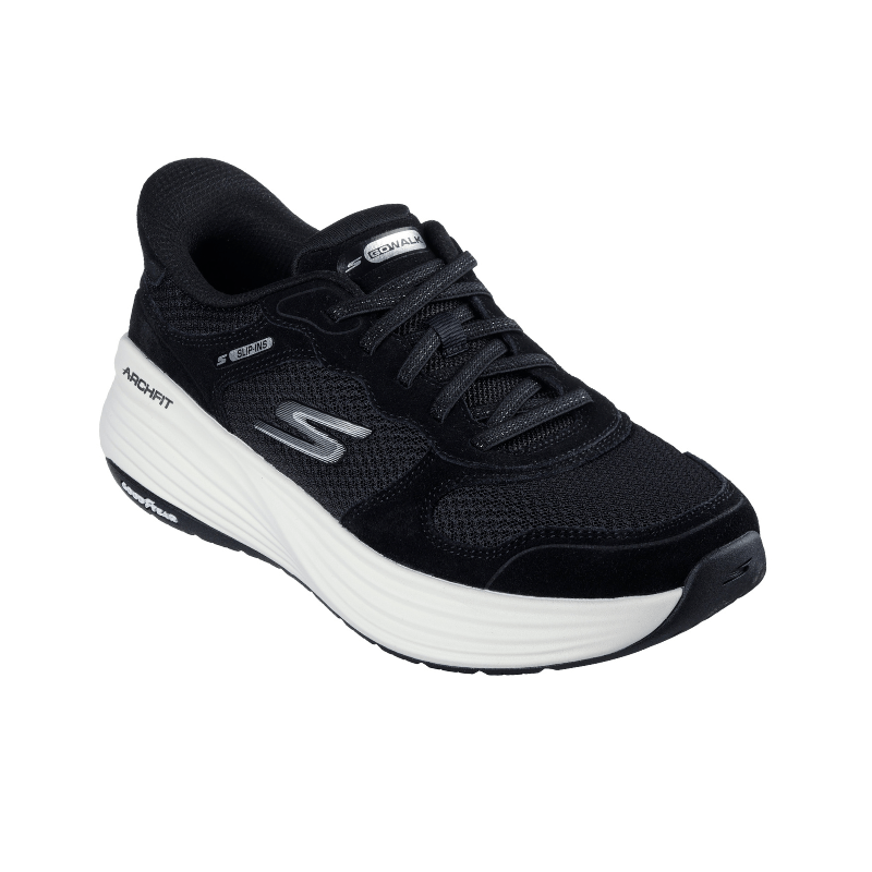 Skechers slip-on herresneaker - Sort/hvid
