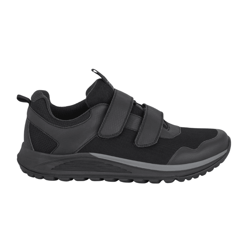 Green Comfort herresneaker med velcro - Sort