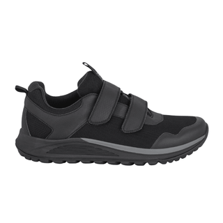 Green Comfort herresneaker med velcro - Sort