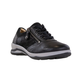 Fidelio Damen-Sneaker mit Stretch -Schwarz