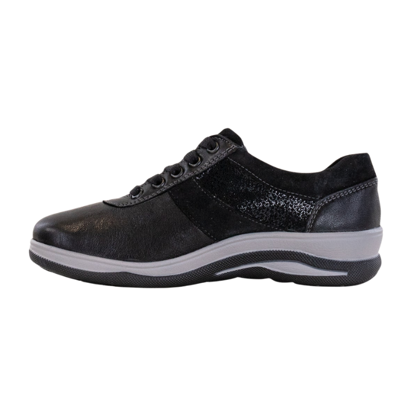 Fidelio Damen-Sneaker mit Stretch -Schwarz