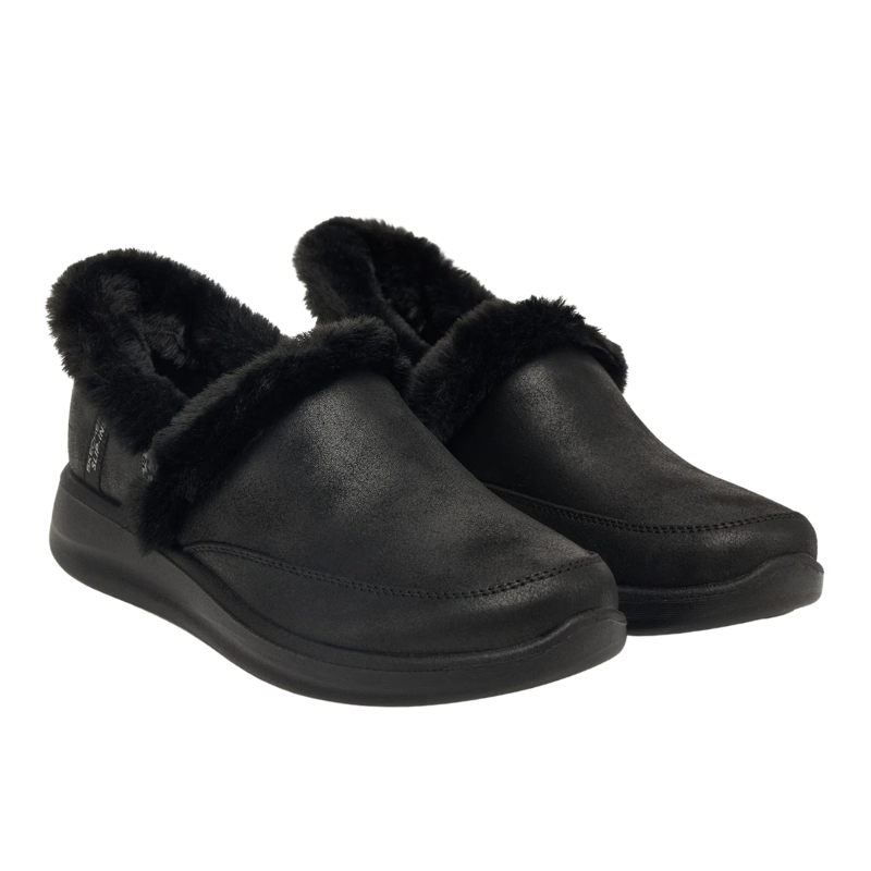 Skechers slip-in damespantoffels - Zwart