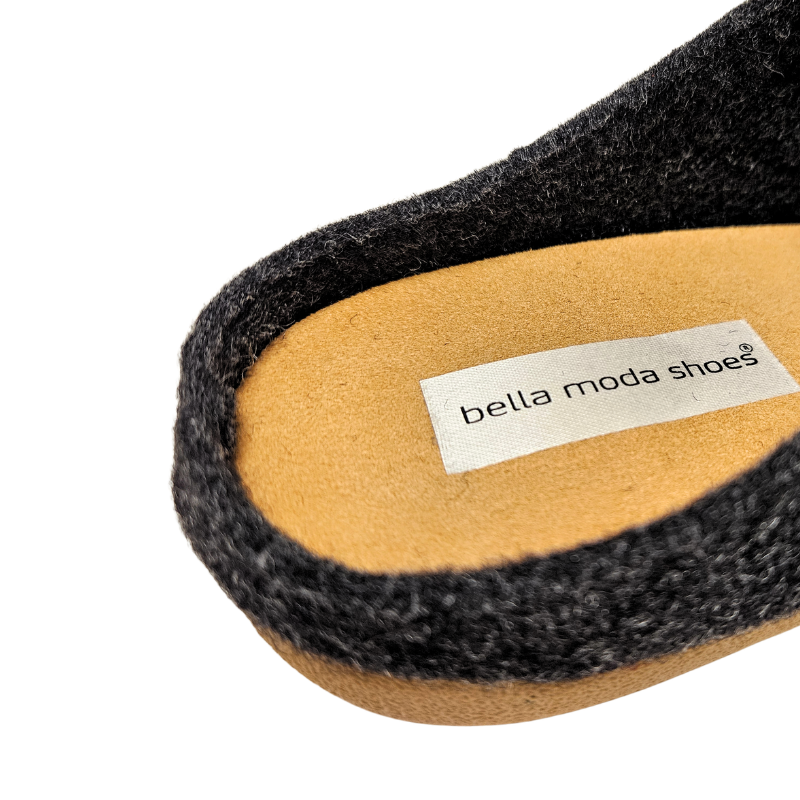Bella Moda Damenhausschuhe - Anthrazit