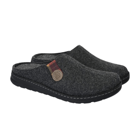 Rohde herreslipper - Koksgrå filt