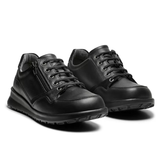 New Feet damesschoen met veter en ritssluiting - Zwart