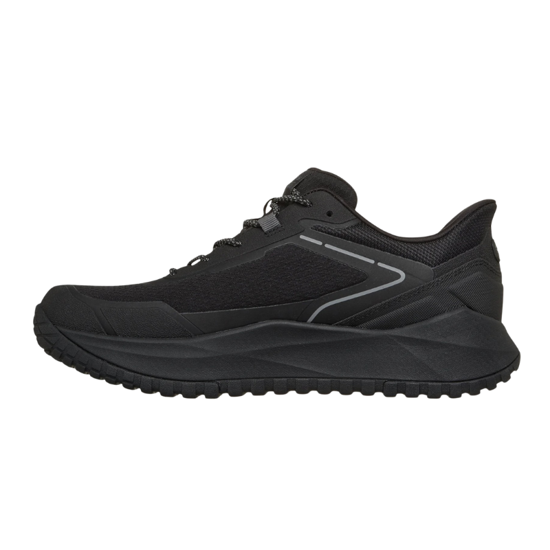 Skechers sporty slip-in herensneaker - Zwart