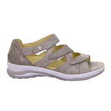 Fidelio damesandal med hælkappe - Gråbrun