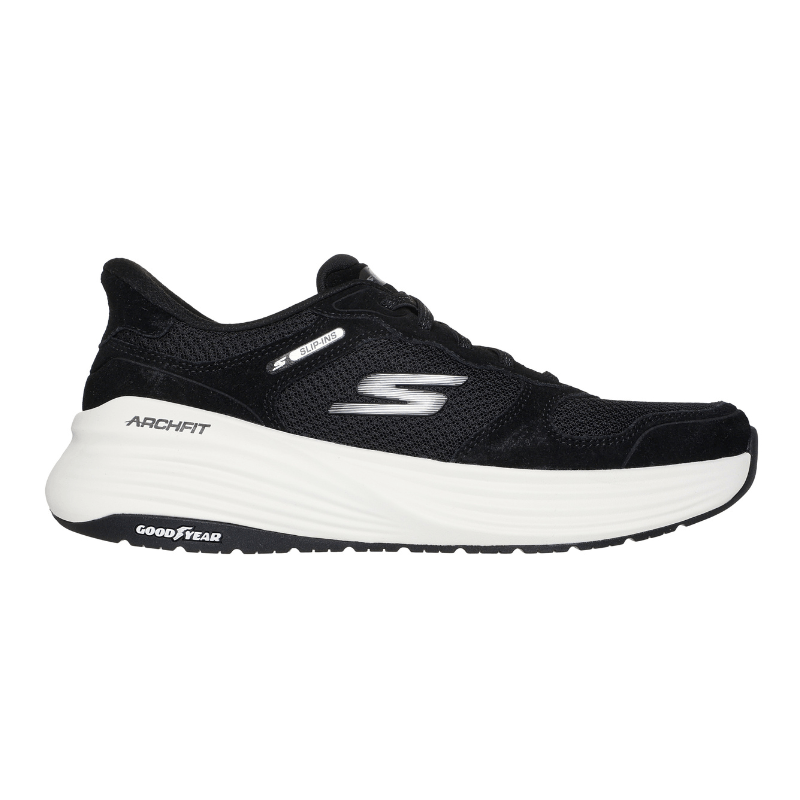 Skechers slip-on herresneaker - Sort/hvid