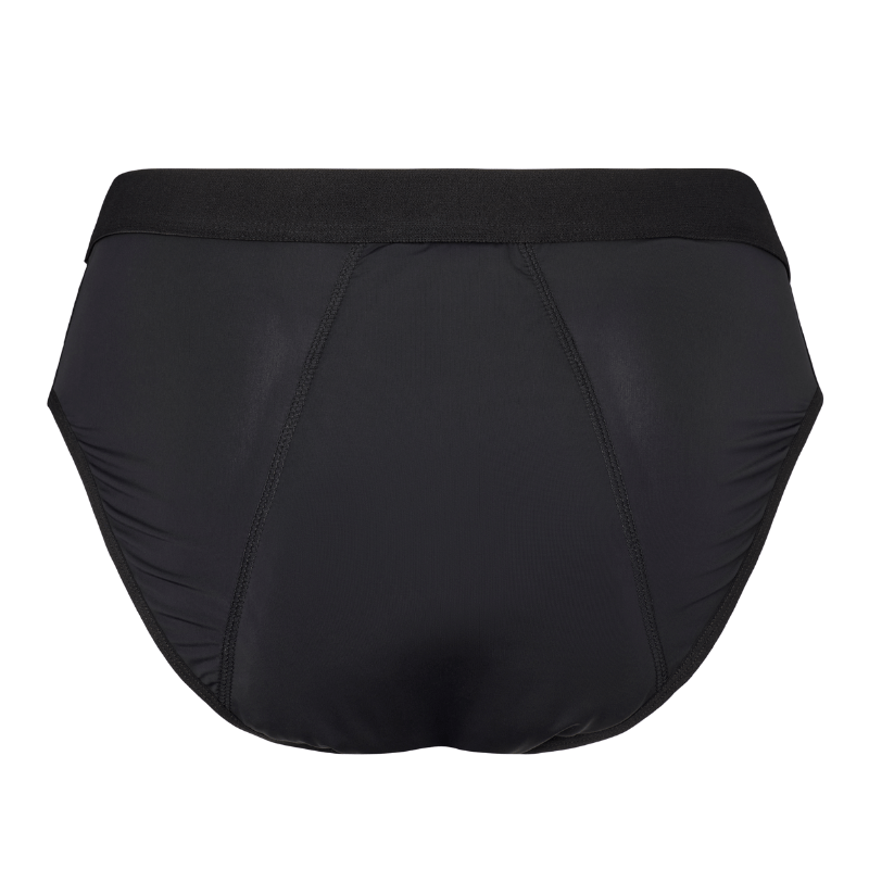 Inkontinens trusse i mikrofiber - Sort